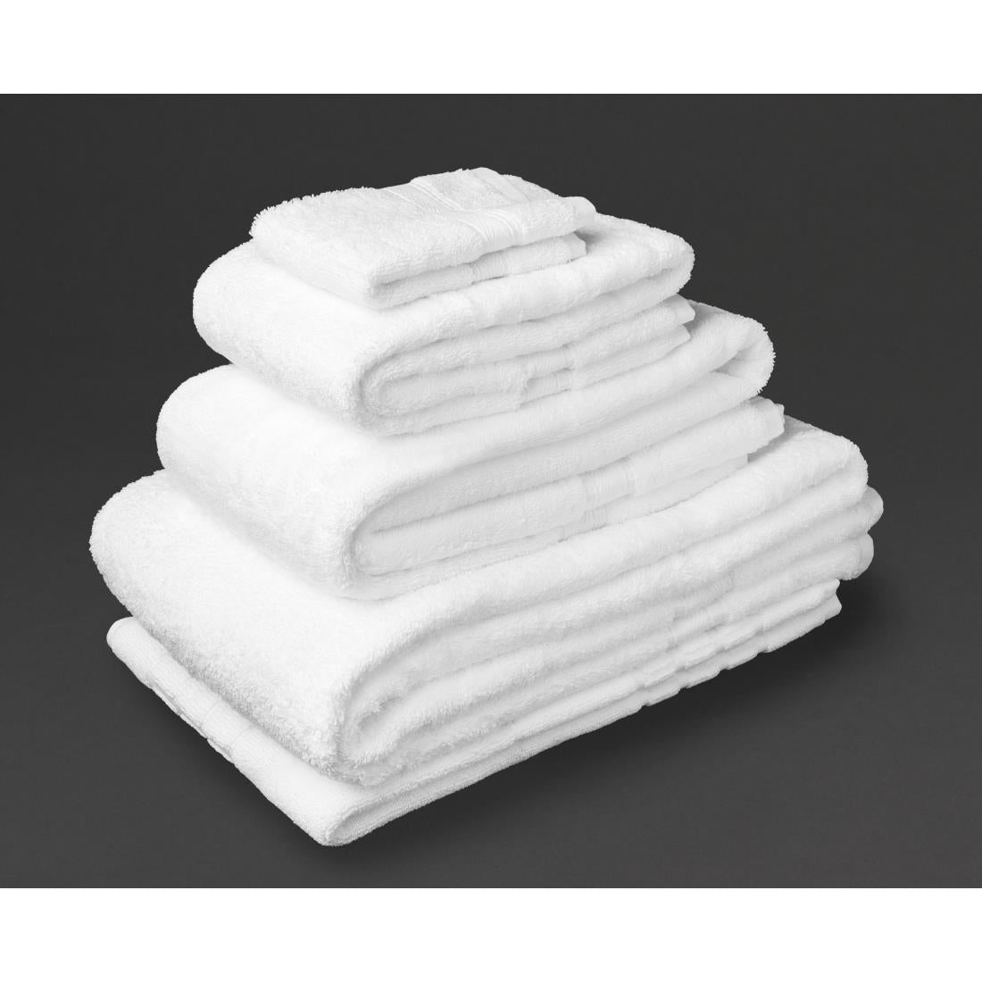 HB622 Mitre Luxury Savanna Face Cloth White (10 pack)