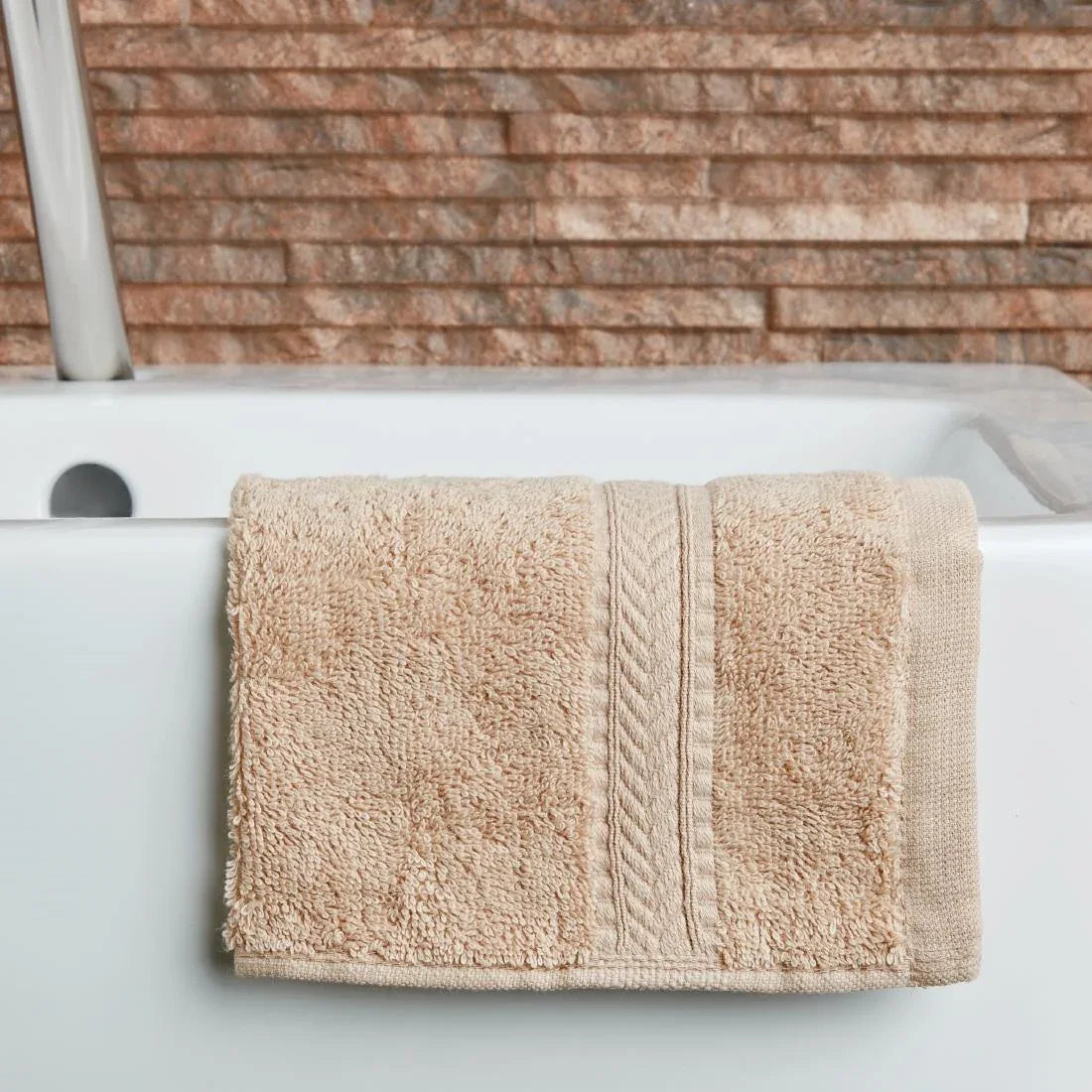 HB624 Mitre Essentials Nova Face Cloth Beige (10 pack) - JD Catering Equipment Solutions Ltd