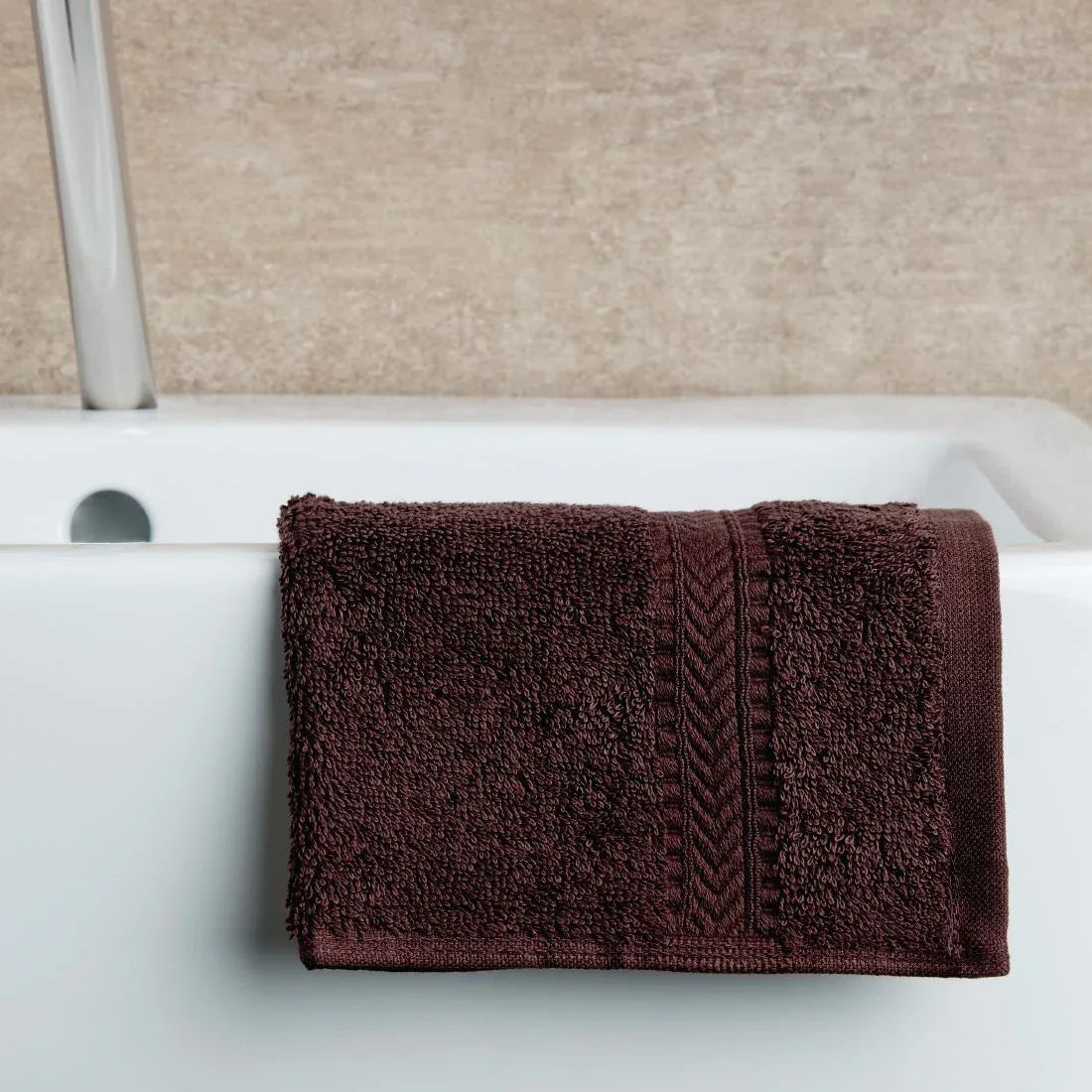 HB626 Mitre Essentials Nova Face Cloth Chocolate (10 Pack) - JD Catering Equipment Solutions Ltd