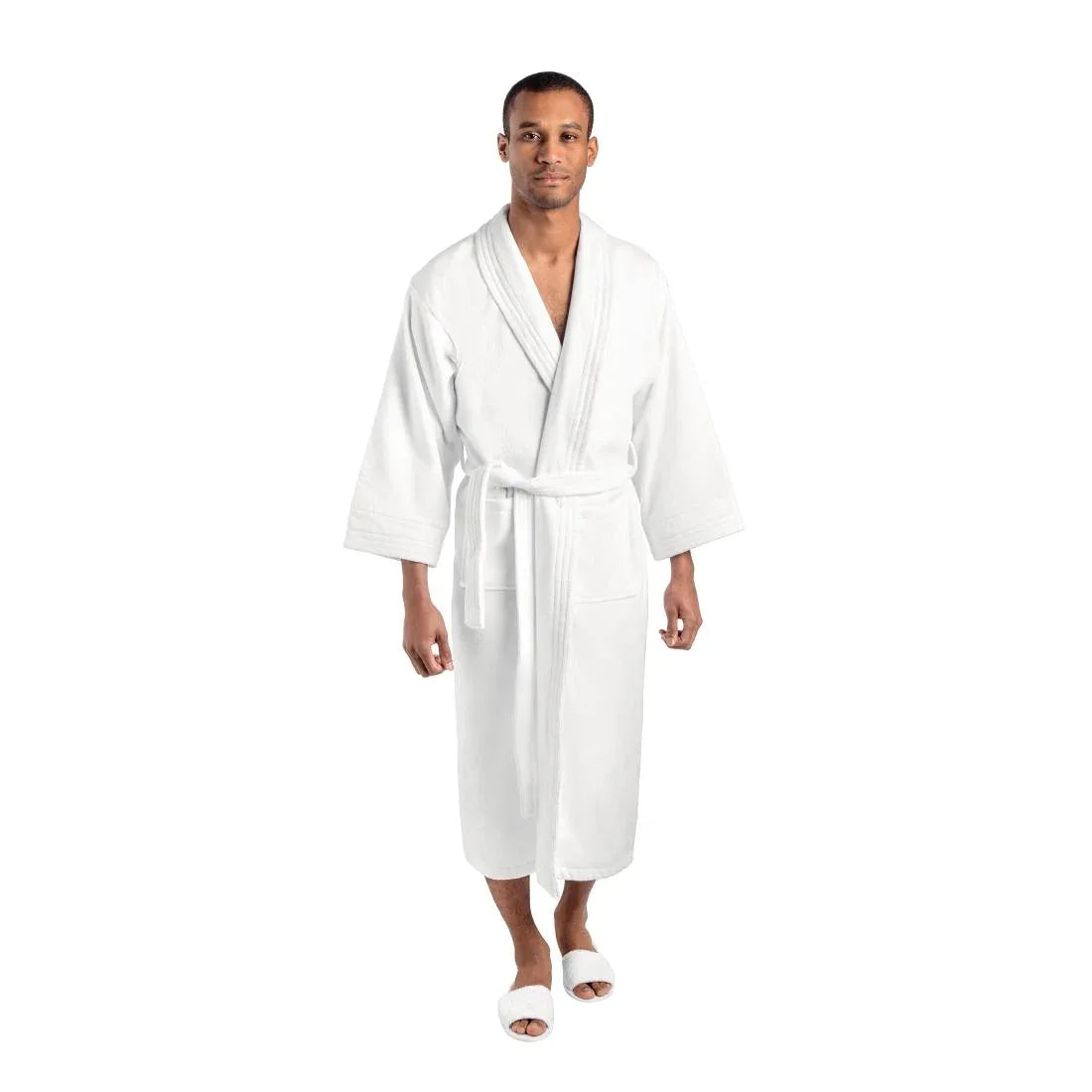 GW400 Mitre Luxury Ambassador Large Bathrobe White - JD Catering Equipment Solutions Ltd