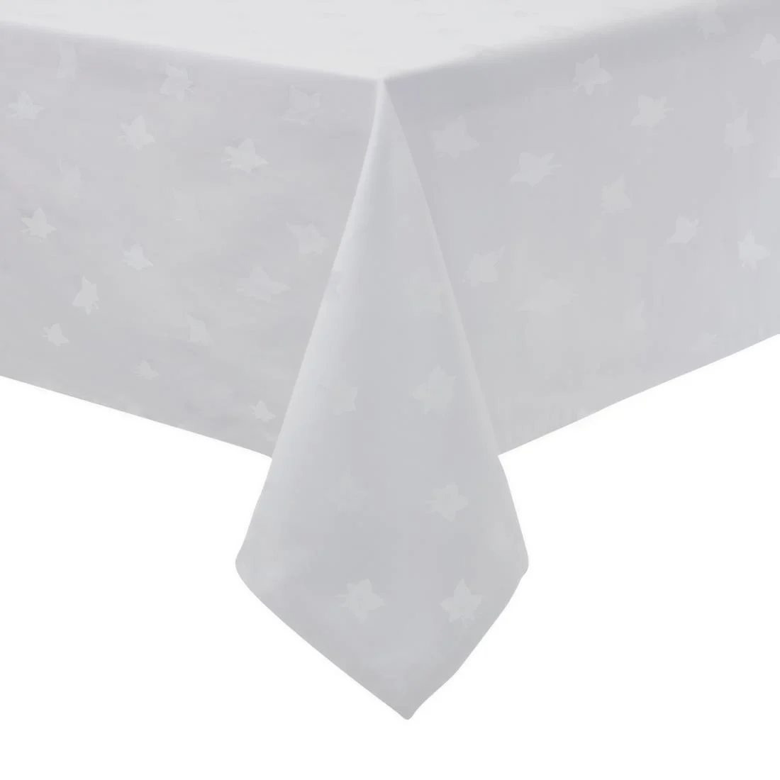 GW455 Mitre Luxury Luxor Tablecloth Ivy Leaf White 900 x 900mm