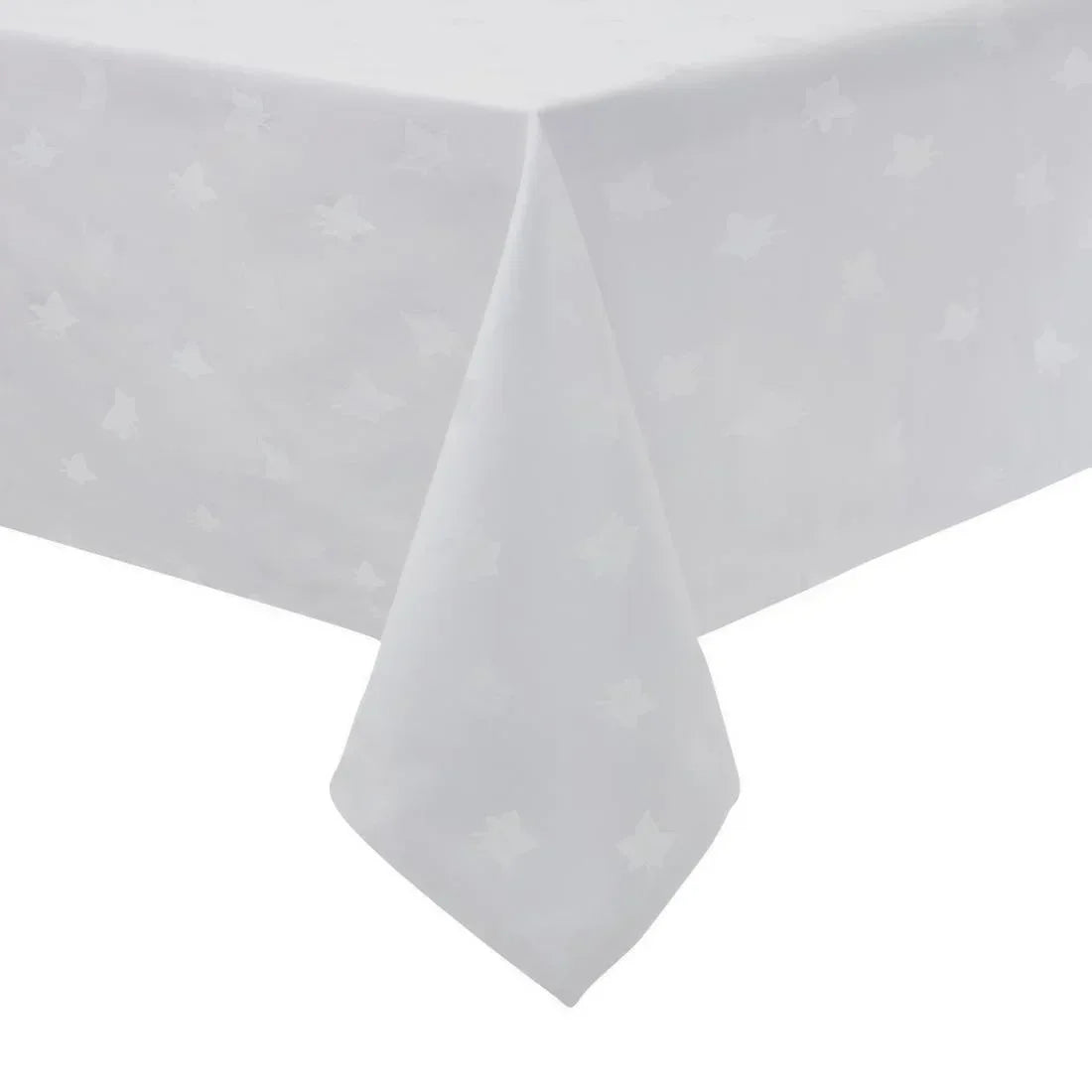 GW455 Mitre Luxury Luxor Tablecloth Ivy Leaf White 900 x 900mm - JD Catering Equipment Solutions Ltd