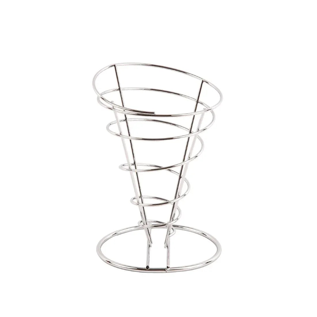 H980 Olympia Wire Chip Cone Silver - JD Catering Equipment Solutions Ltd