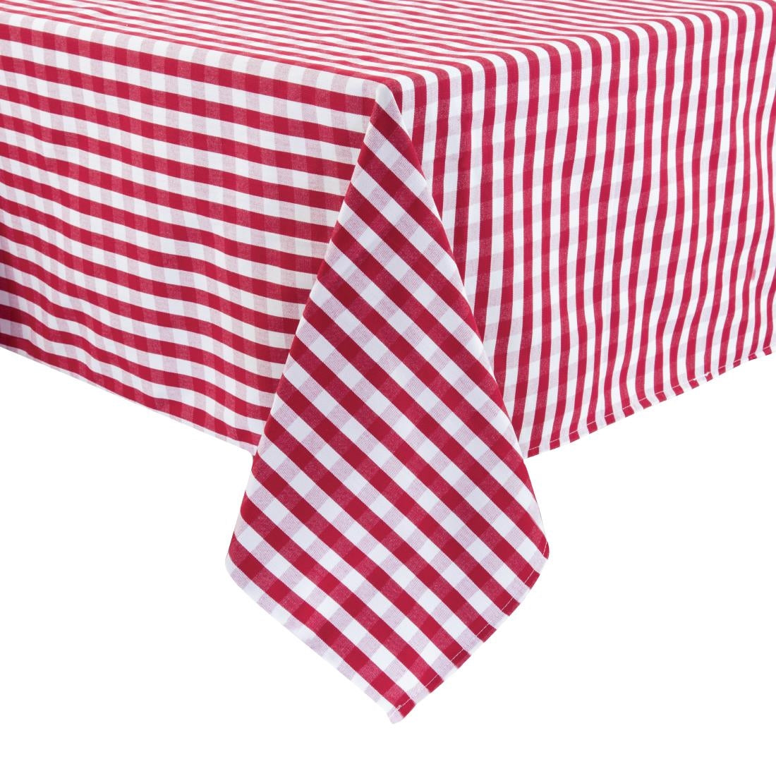 HB582 Mitre Comfort Gingham Tablecloth Red 1320 x 1320mm