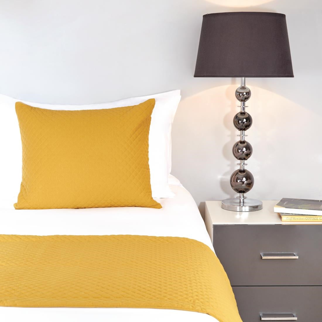 HN869 Mitre Essentials Quilted Waffle Runner Ochre