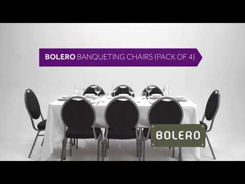CE142 Bolero Oval Back Banquet Chairs Grey & Black (Pack of 4)-4