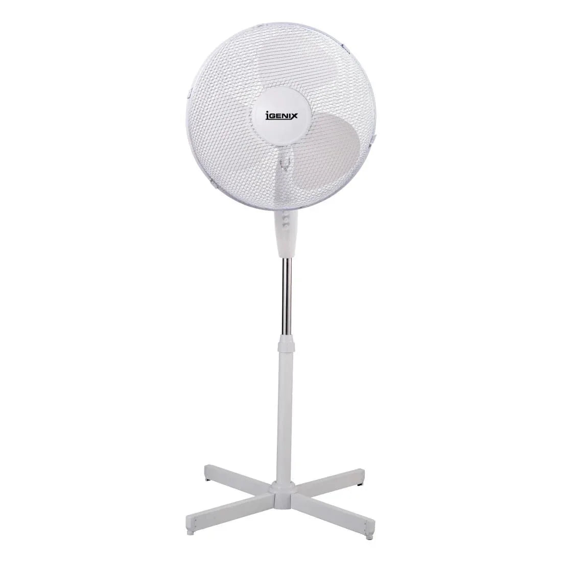 GR389 Igenix 16" Oscillating White Stand Fan - JD Catering Equipment Solutions Ltd