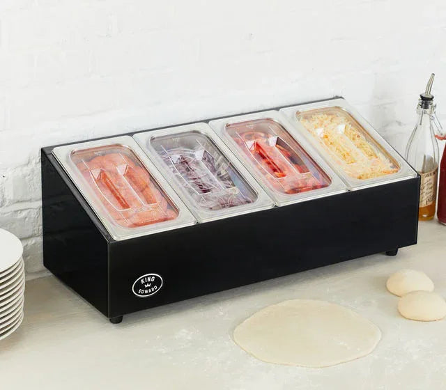 Pizza King Prep Unit PKCS BLK/RED/SS