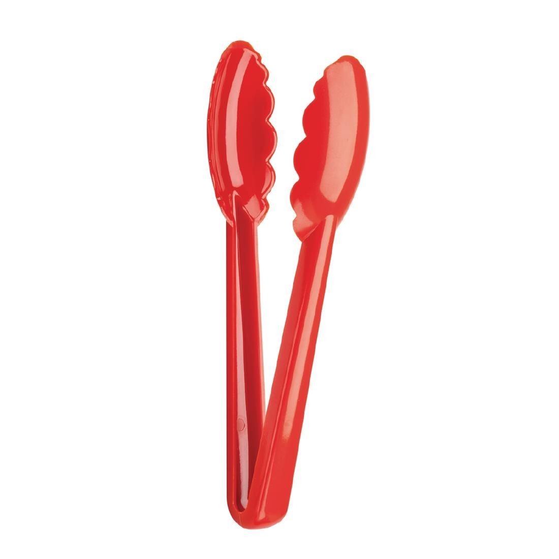 CN632 Mercer Culinary Hells Tools Tongs Red 9.5"