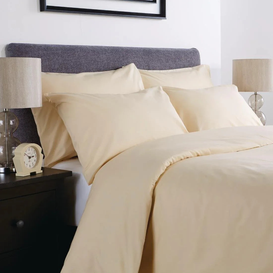 GU149 Mitre Comfort Percale Flat Sheet Oatmeal Single - JD Catering Equipment Solutions Ltd