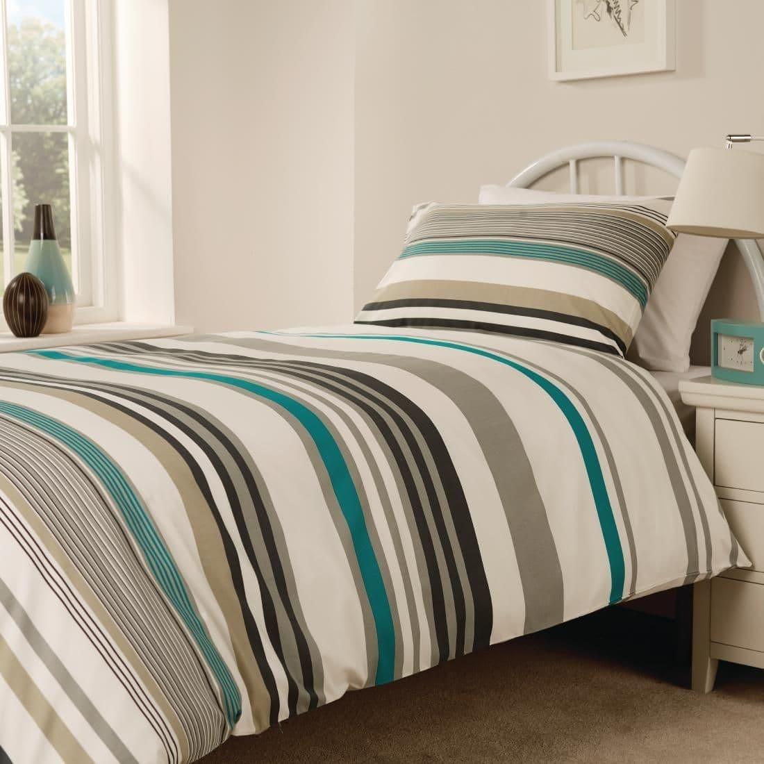 HD150 Mitre Essentials Madison Bedding Set Teal Small Double - JD Catering Equipment Solutions Ltd