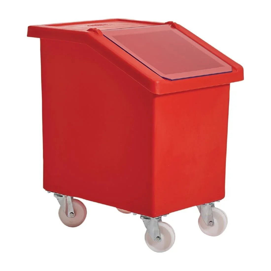 W784 Mobile Ingredient Bin 90Ltr Red - JD Catering Equipment Solutions Ltd