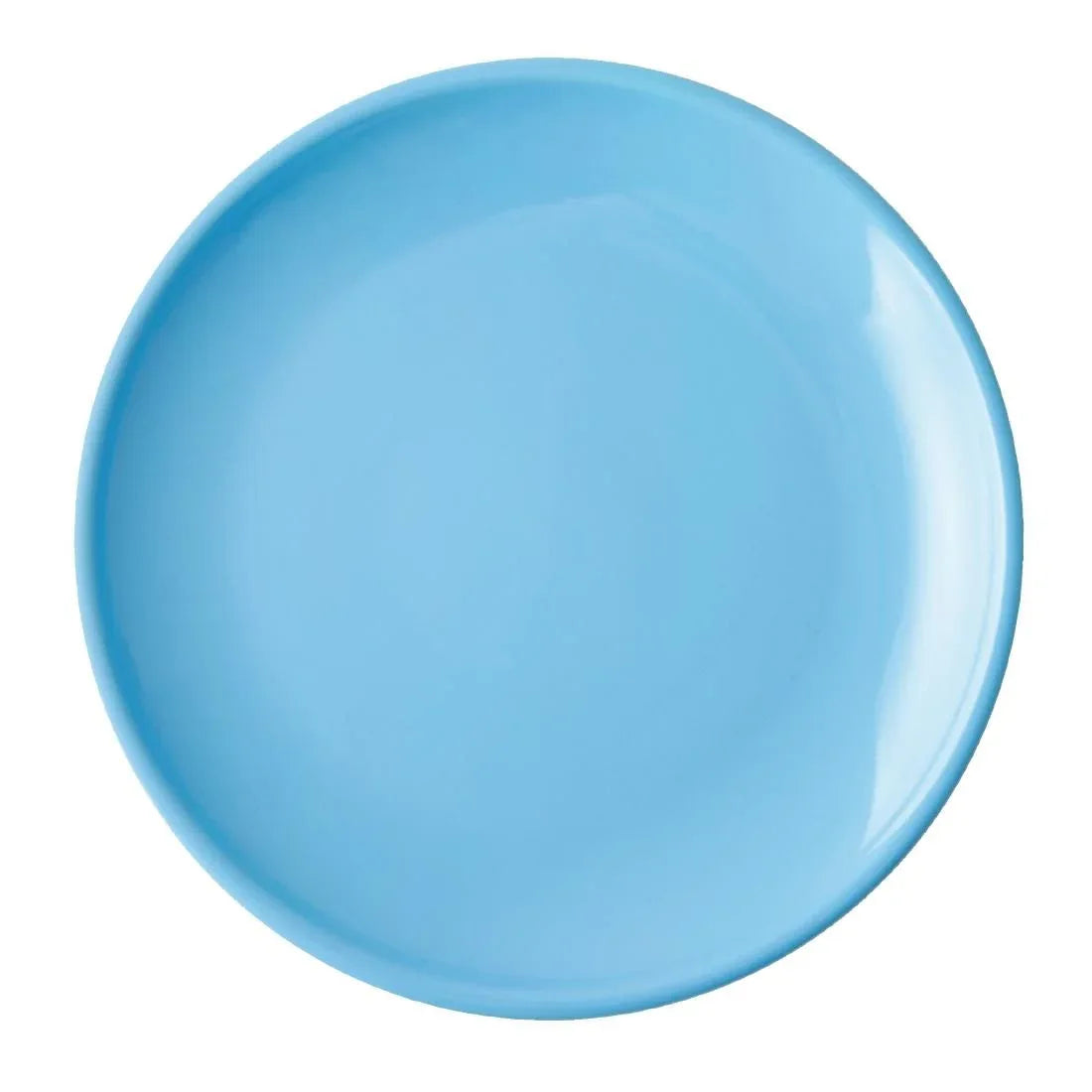 HC400 Olympia Cafe Coupe Plate Blue 205mm (Pack of 12) - JD Catering Equipment Solutions Ltd