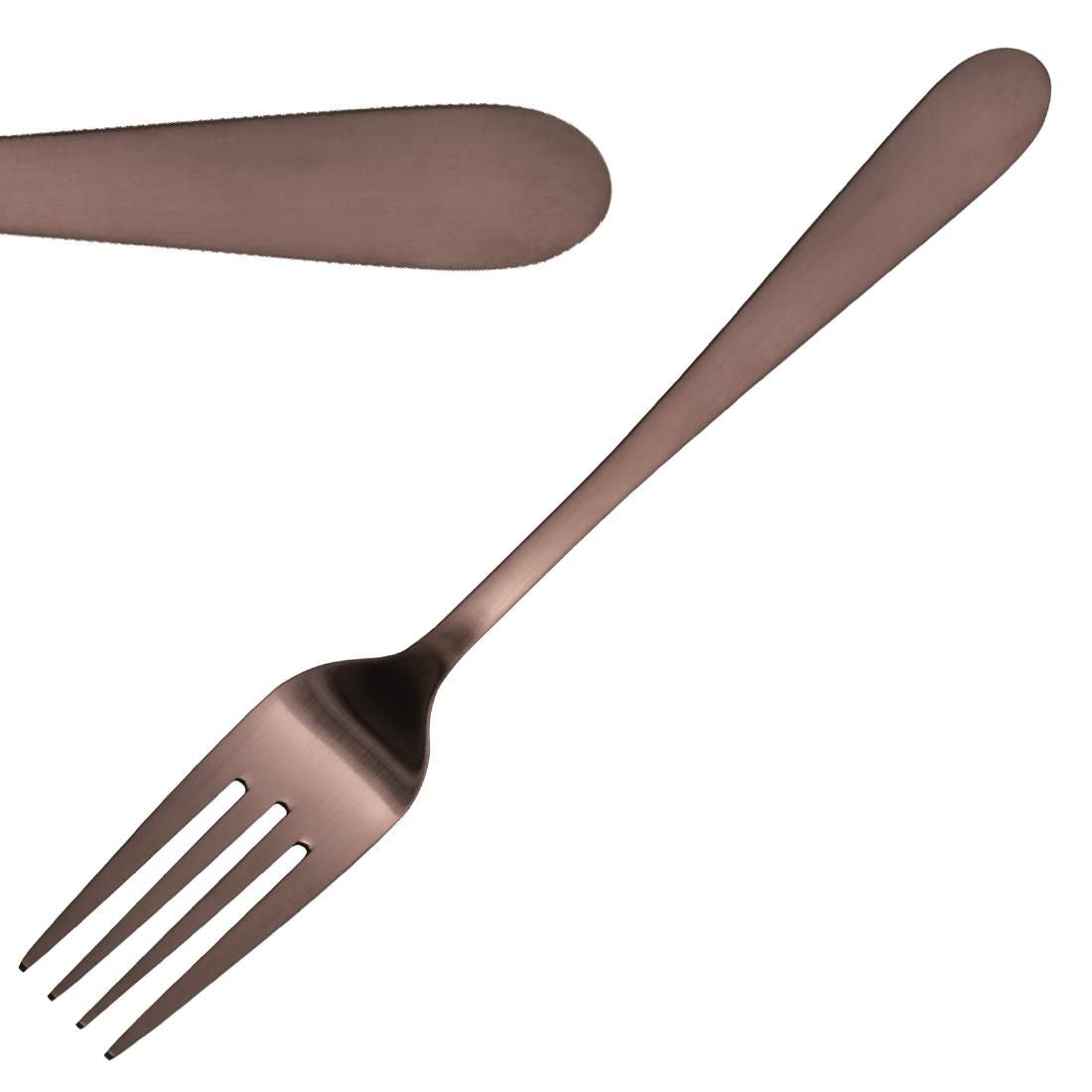 HC342 Olympia Cyprium Copper Table Fork (Pack of 12)