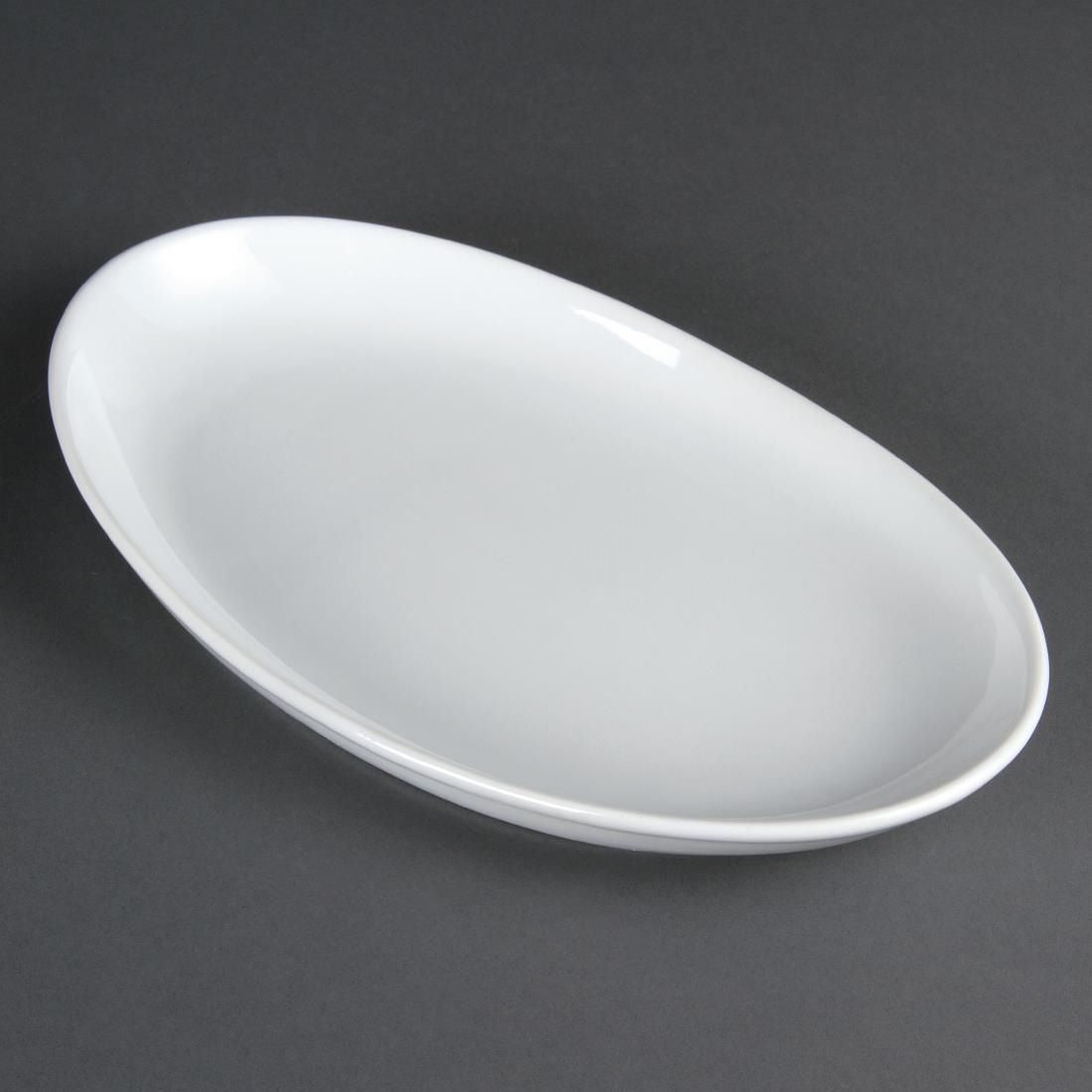 CC890 Olympia French Deep Oval Plates 304mm (Pack of 4)