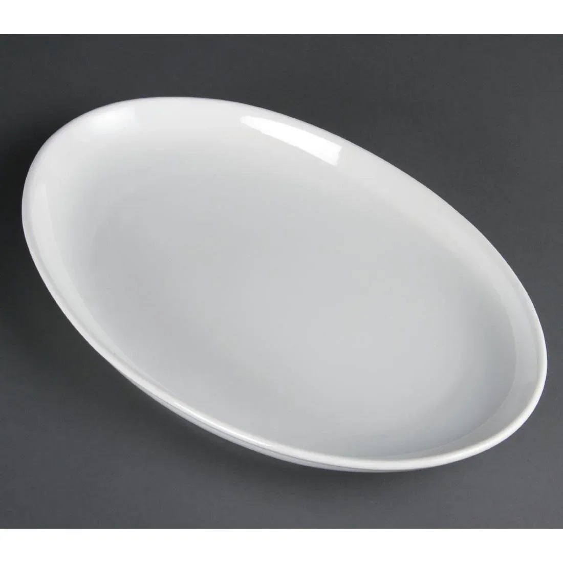 CC891 Olympia French Deep Oval Plates 365mm (Pack of 2) - JD Catering Equipment Solutions Ltd