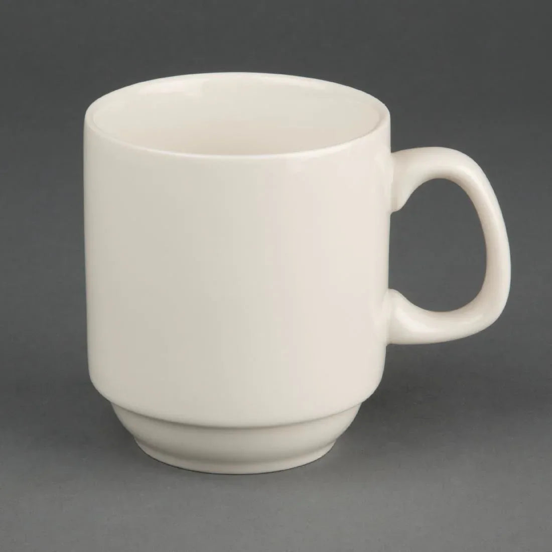 U832 Olympia Ivory Stacking Mugs 285ml 10oz (Pack of 12) - JD Catering Equipment Solutions Ltd