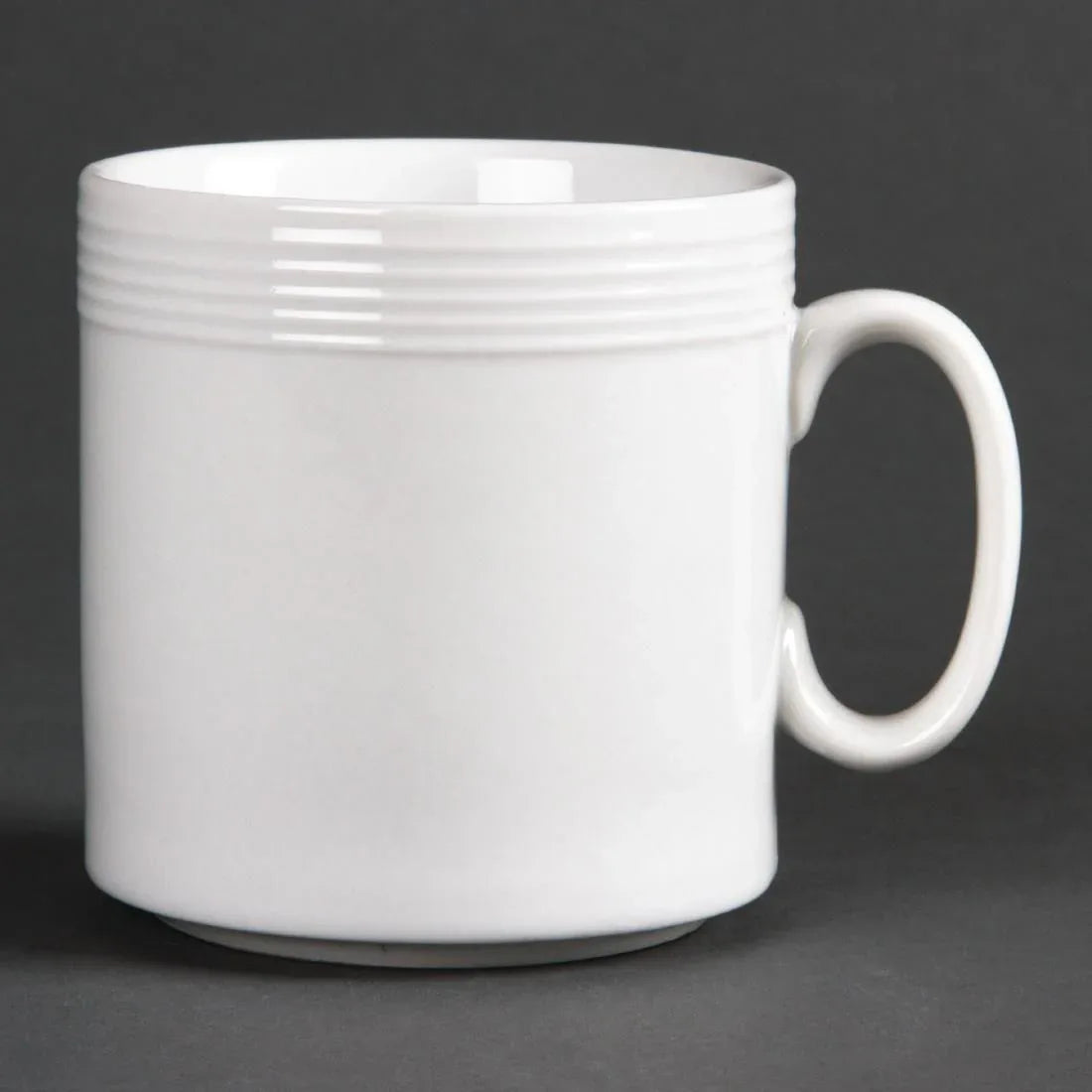 U088 Olympia Linear Mugs 220ml 8oz (Pack of 12) - JD Catering Equipment Solutions Ltd