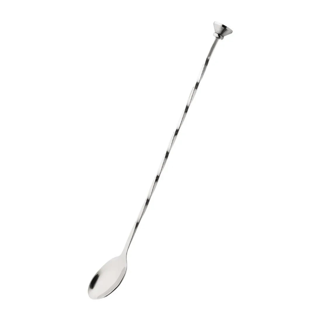 K474 Olympia Twisted Bar Spoon with Disc End - JD Catering Equipment Solutions Ltd