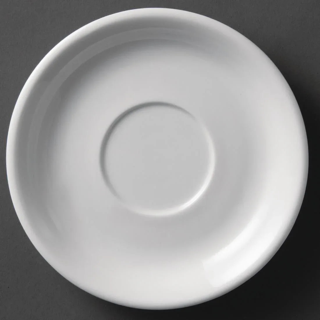 U828 Olympia Whiteware Cappuccino Saucers 180mm (Pack of 12) - JD Catering Equipment Solutions Ltd