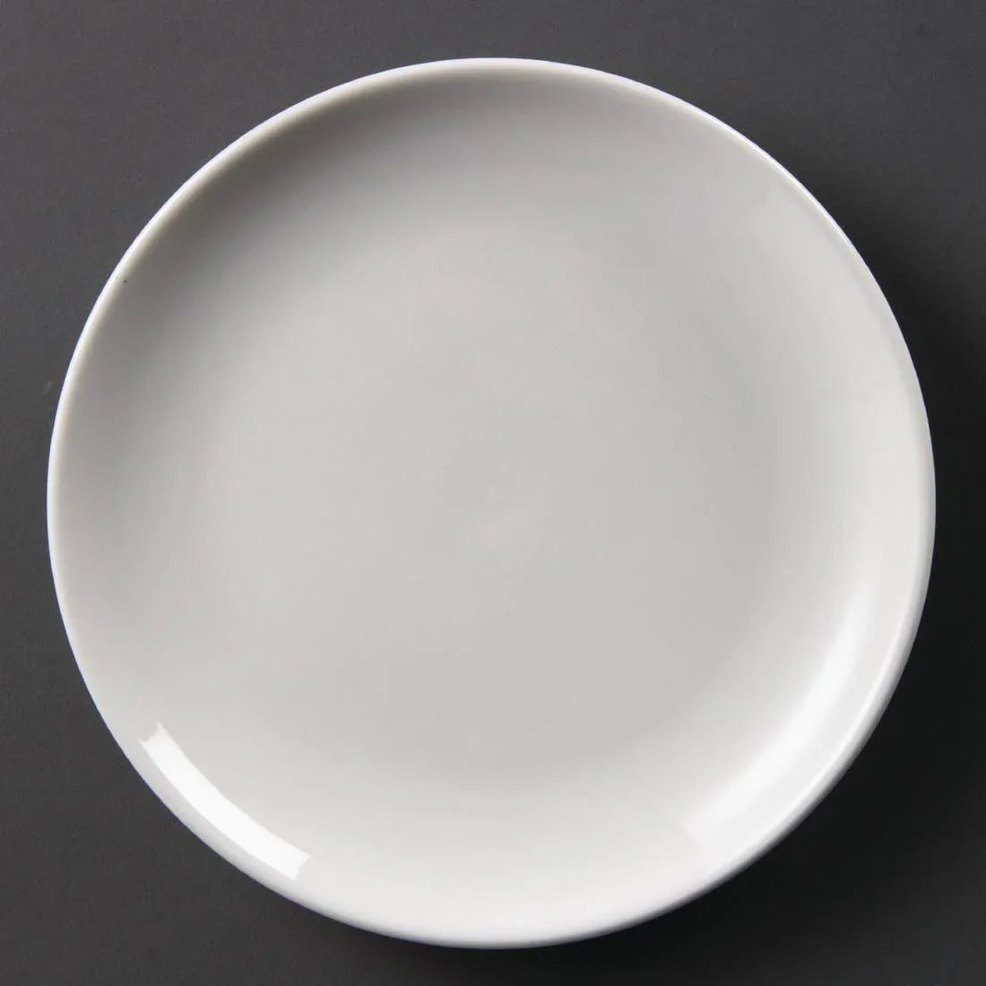 U077 Olympia Whiteware Coupe Plates 200mm (Pack of 12) - JD Catering Equipment Solutions Ltd