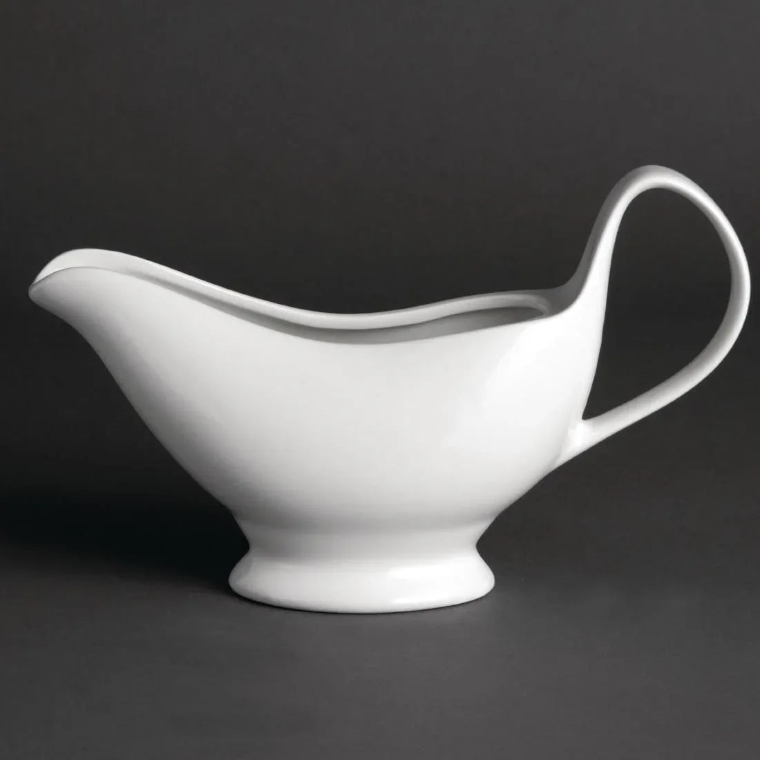 U831 Olympia Whiteware Gravy Boats 340ml 12oz (Pack of 6) - JD Catering Equipment Solutions Ltd
