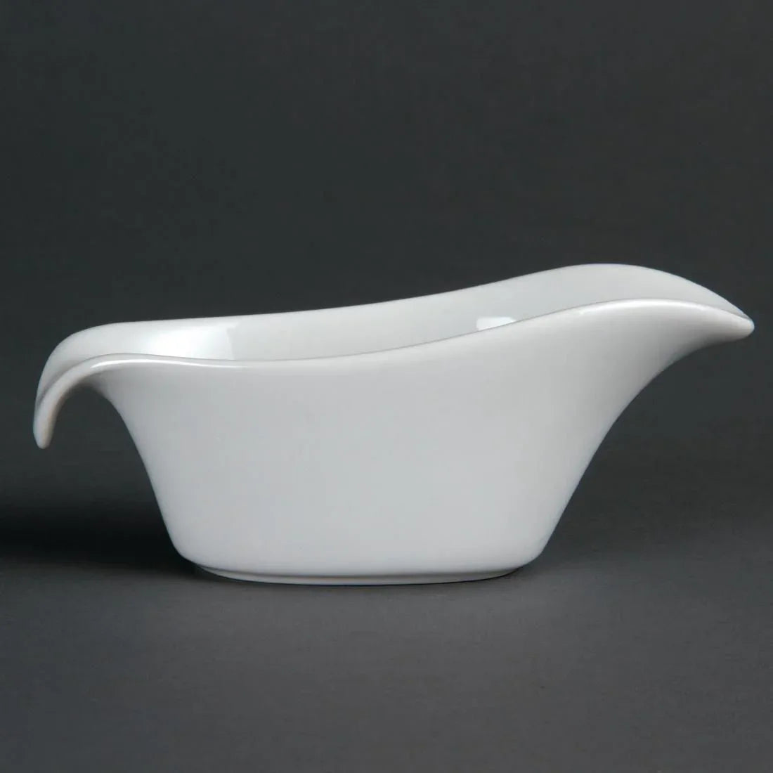 CB707 Olympia Whiteware Gravy Boats 85ml 3oz (Pack of 6) - JD Catering Equipment Solutions Ltd