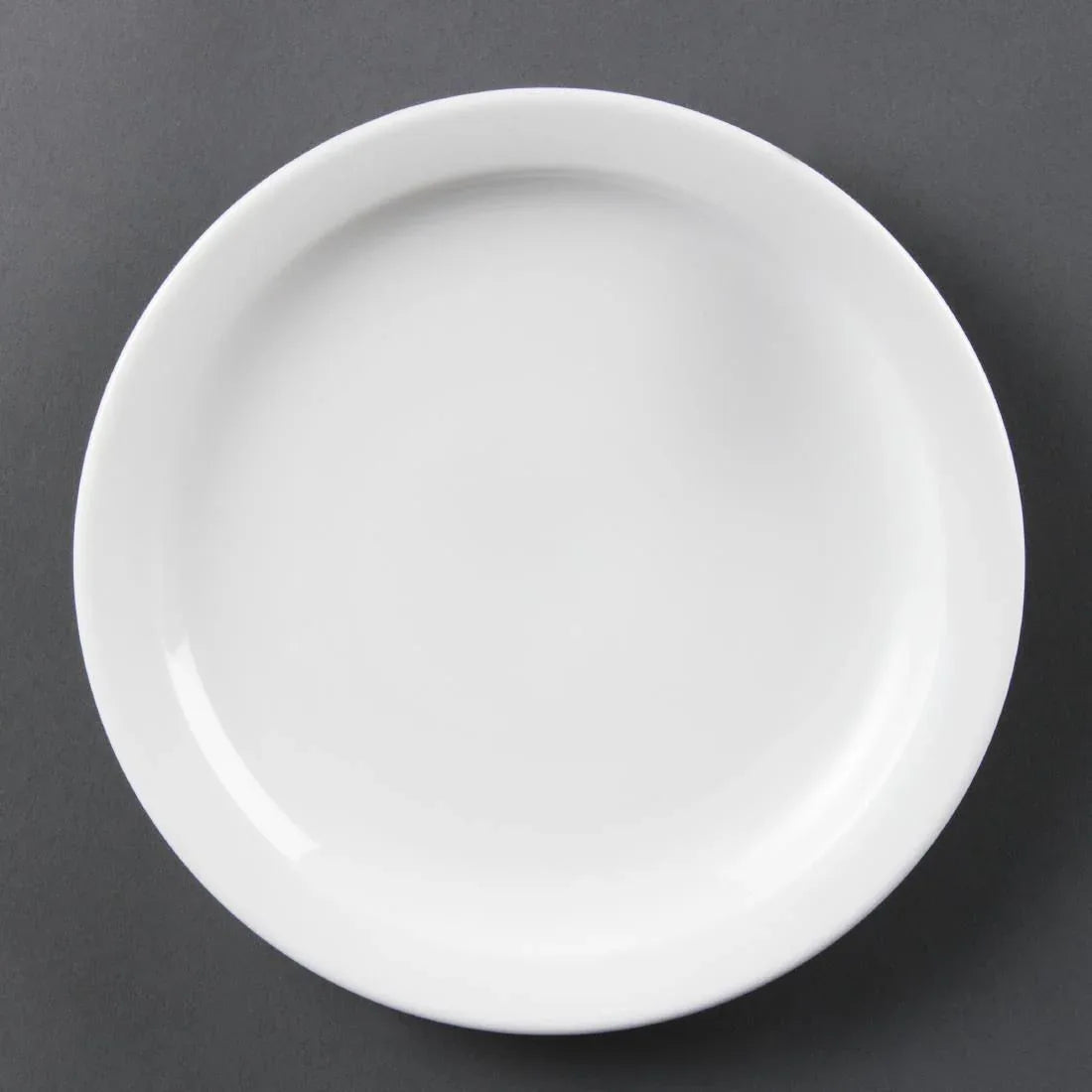 CB488 Olympia Whiteware Narrow Rimmed Plates 202mm (Pack of 12) - JD Catering Equipment Solutions Ltd