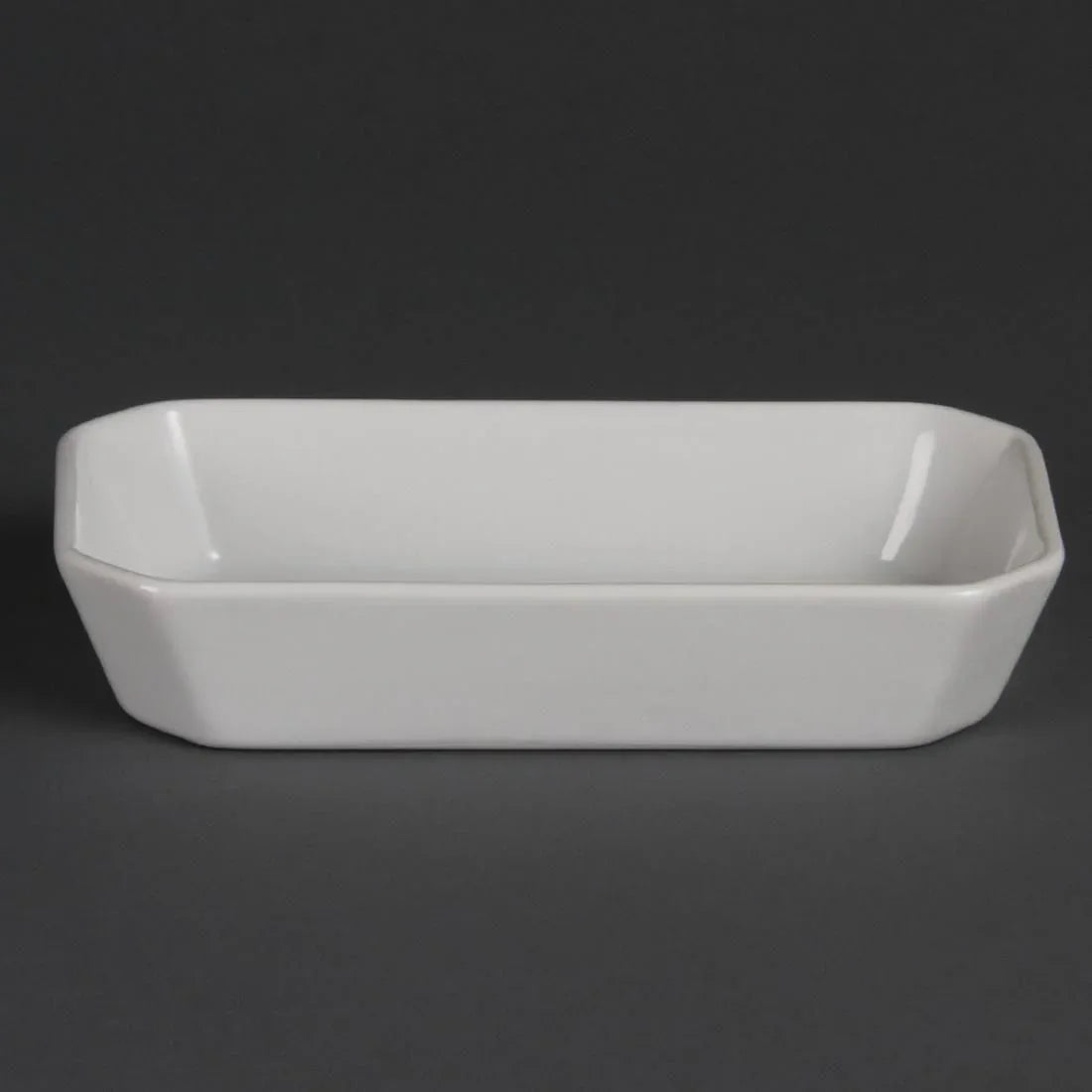 W425 Olympia Whiteware Oblong Hors d'Oeuvre Dishes 185mm (Pack of 6) - JD Catering Equipment Solutions Ltd