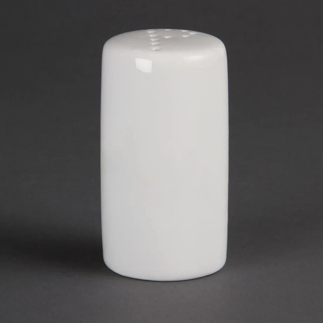 CB703 Olympia Whiteware Pepper Shakers 80mm (Pack of 12) - JD Catering Equipment Solutions Ltd