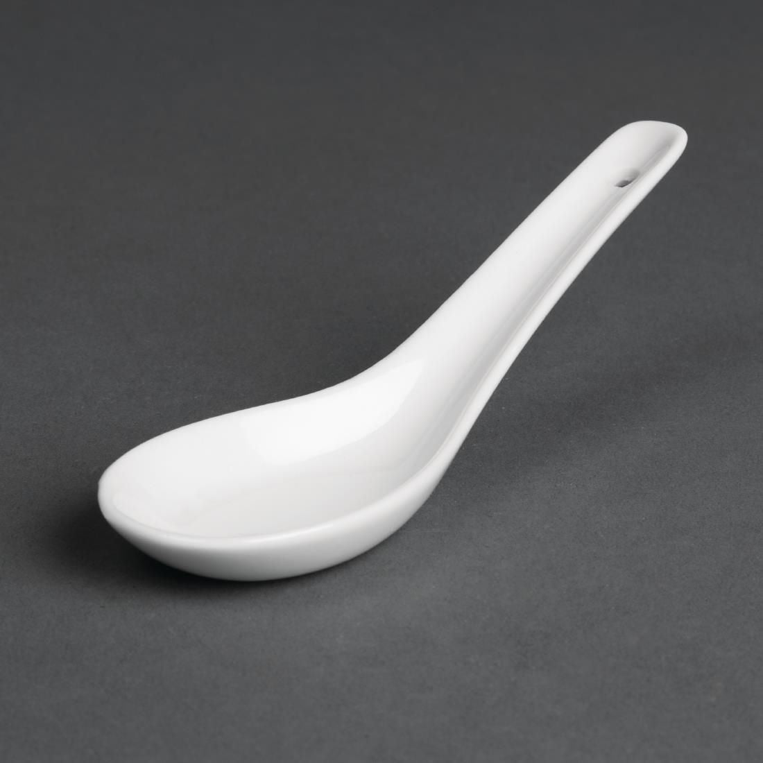 C325 Olympia Whiteware Rice Spoons 130mm (Pack of 24)
