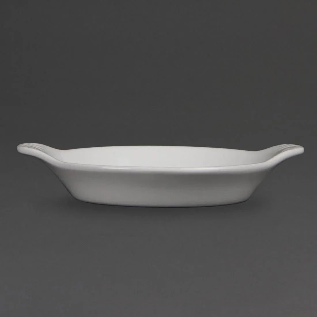 W439 Olympia Whiteware Round Eared Dishes 170 x 140mm (Pack of 6) - JD Catering Equipment Solutions Ltd