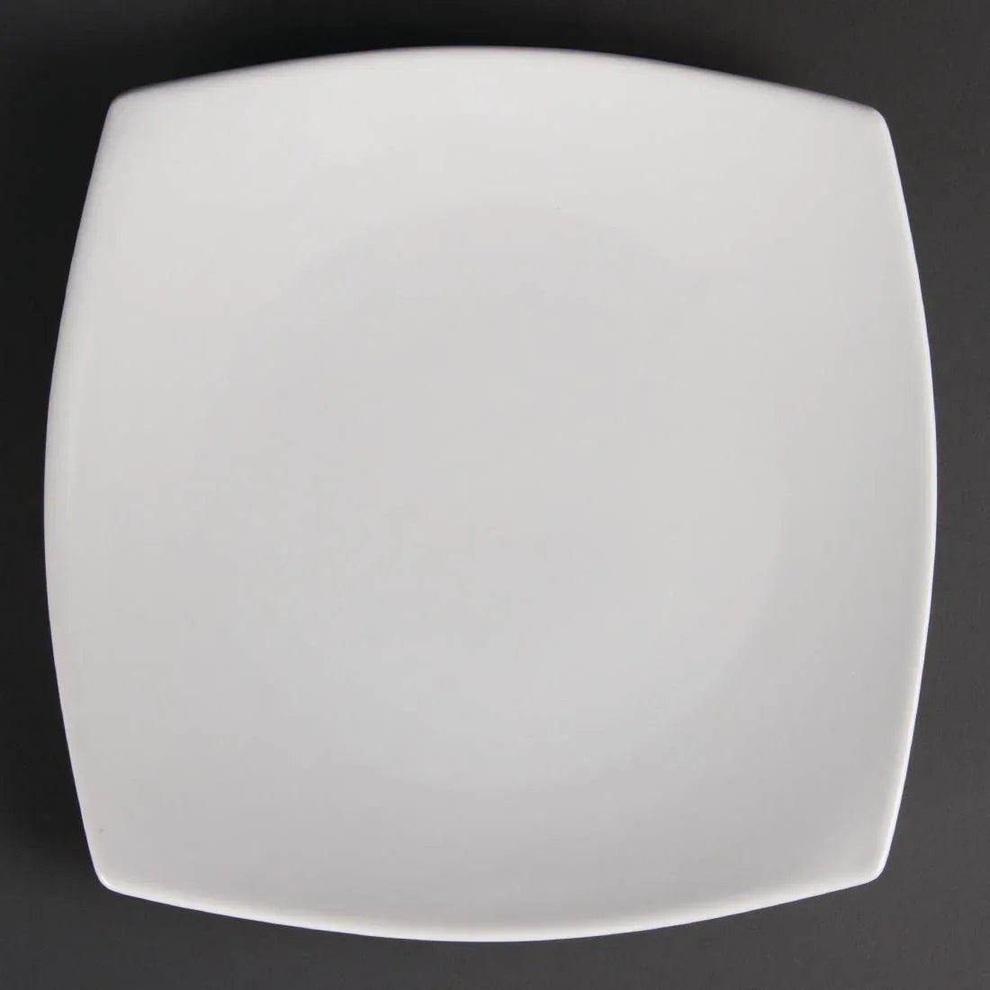 U170 Olympia Whiteware Rounded Square Plates 240mm (Pack of 12) - JD Catering Equipment Solutions Ltd