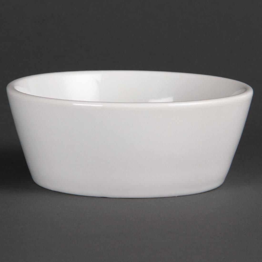U163 Olympia Whiteware Sloping Edge Bowls 120mm (Pack of 12)