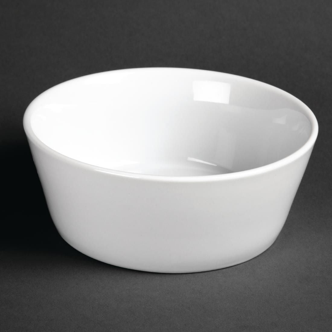 U164 Olympia Whiteware Sloping Edge Bowls 150mm (Pack of 12)