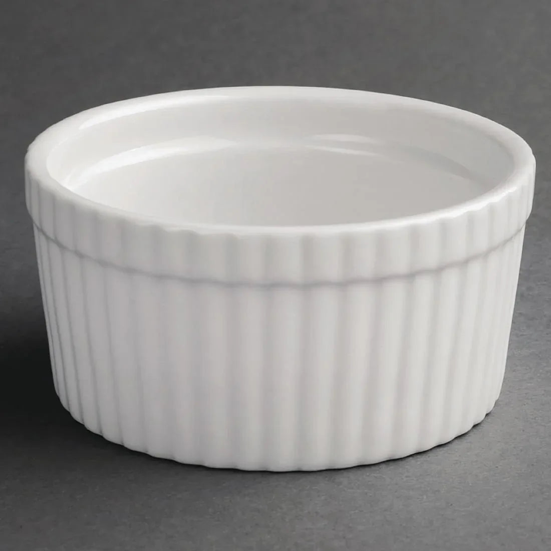 W446 Olympia Whiteware Souffle Dishes 128mm (Pack of 6) - JD Catering Equipment Solutions Ltd
