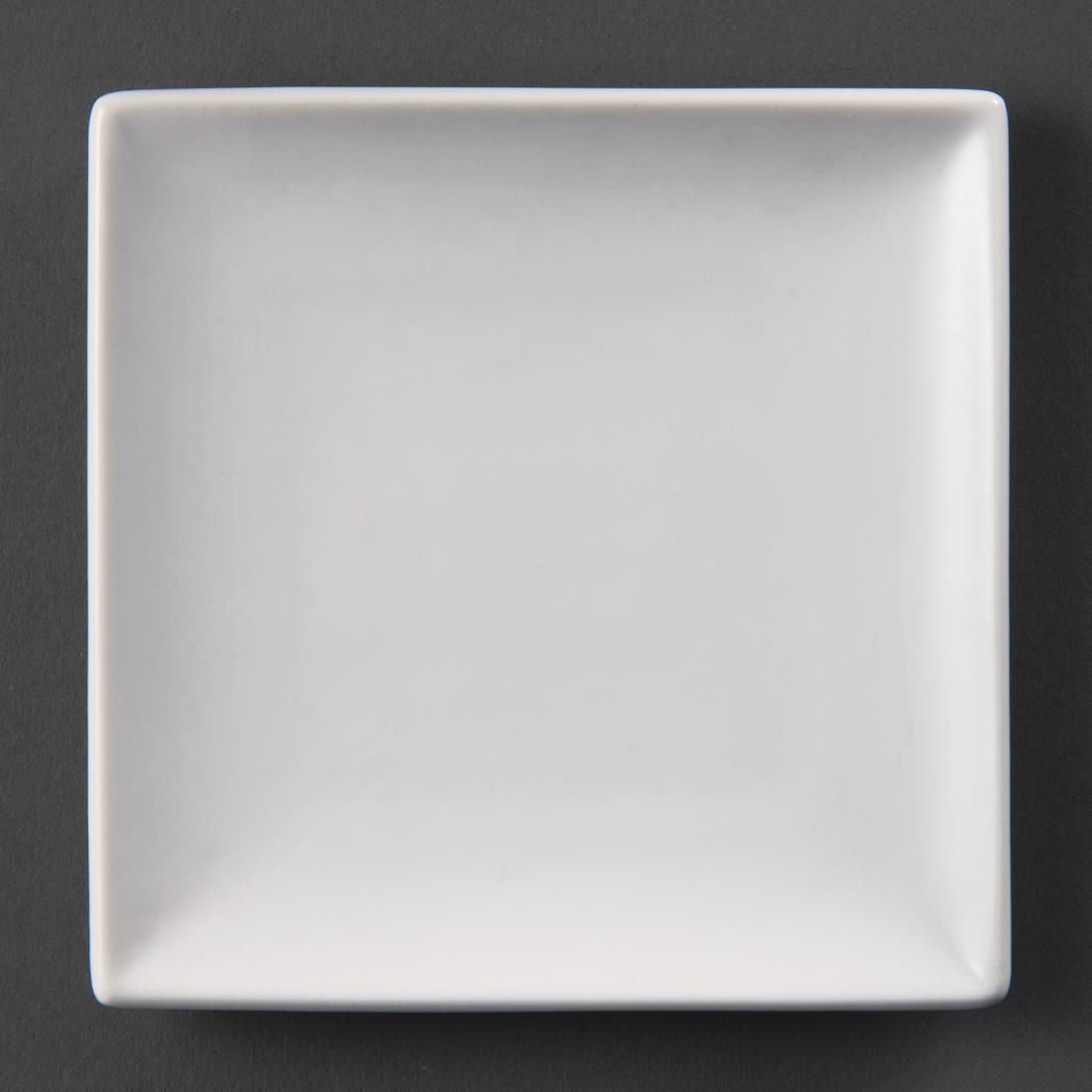 U153 Olympia Whiteware Square Plates 140mm (Pack of 12)