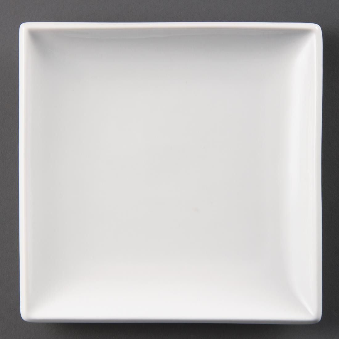 U155 Olympia Whiteware Square Plates 240mm (Pack of 12)