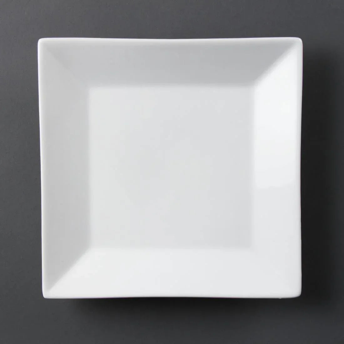 C360 Olympia Whiteware Square Plates Wide Rim 250mm (Pack of 6) - JD Catering Equipment Solutions Ltd