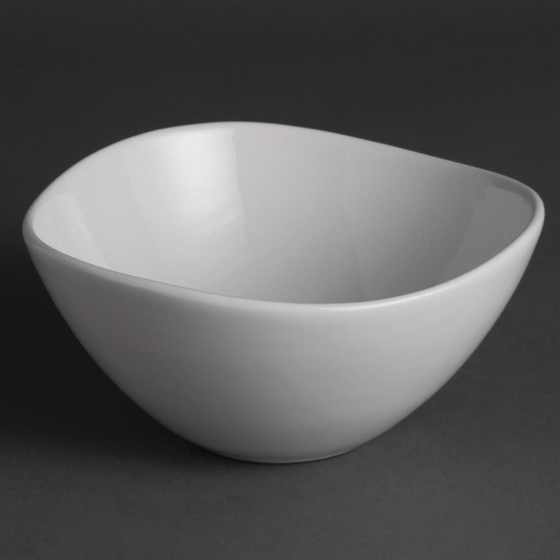 U187 Olympia Whiteware Wavy Bowls 150mm (Pack of 12)