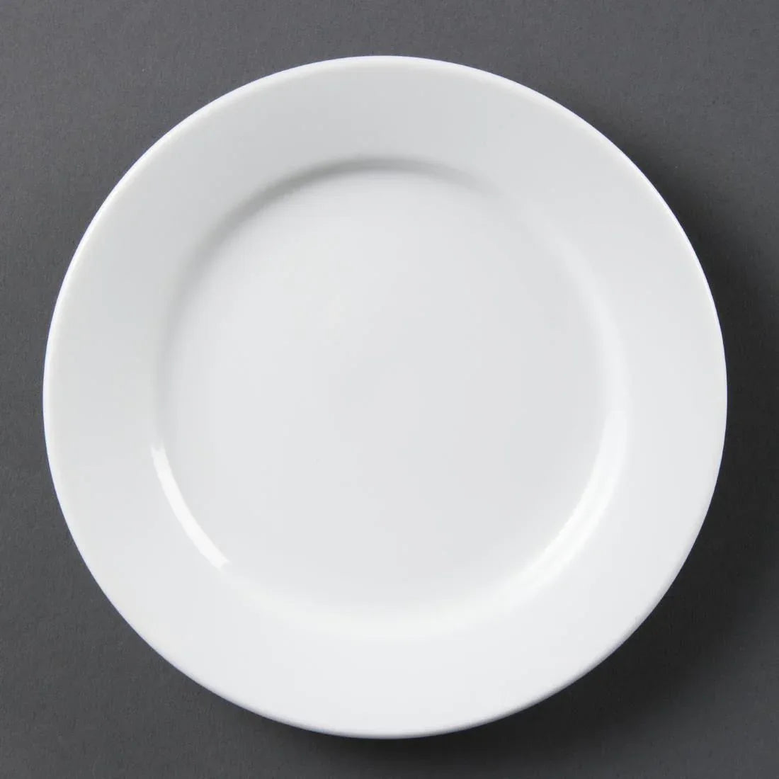 CB478 Olympia Whiteware Wide Rimmed Plates 165mm (Pack of 12) - JD Catering Equipment Solutions Ltd