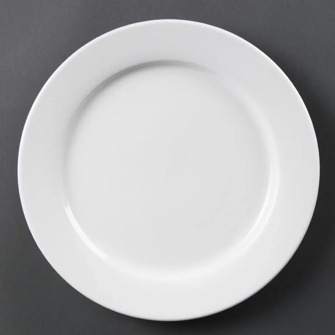 CB482 Olympia Whiteware Wide Rimmed Plates 280mm (Pack of 6) - JD Catering Equipment Solutions Ltd