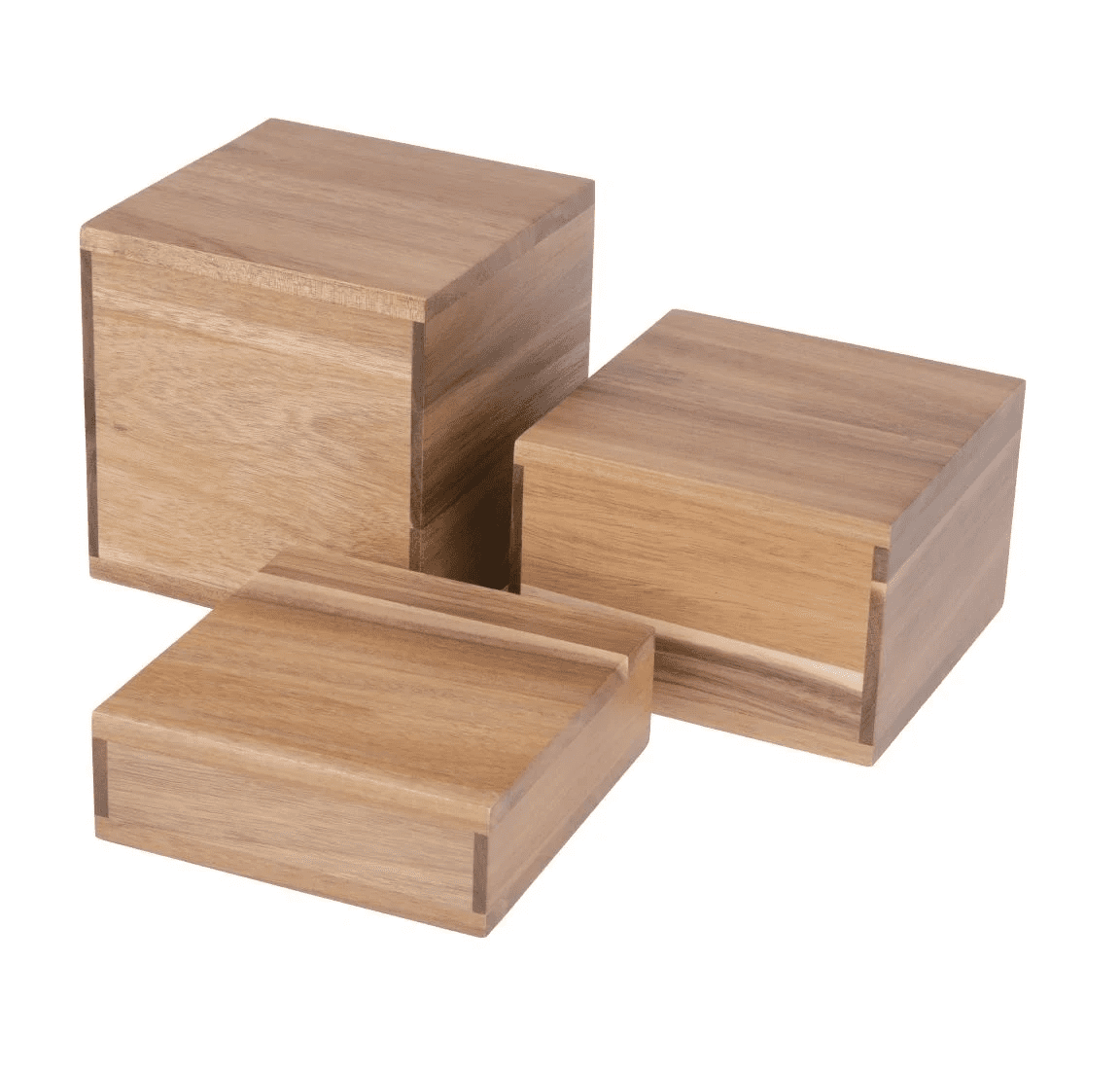 DF875 Olympia Acacia Riser Blocks 50/100/150(H)mm (Set of 3)