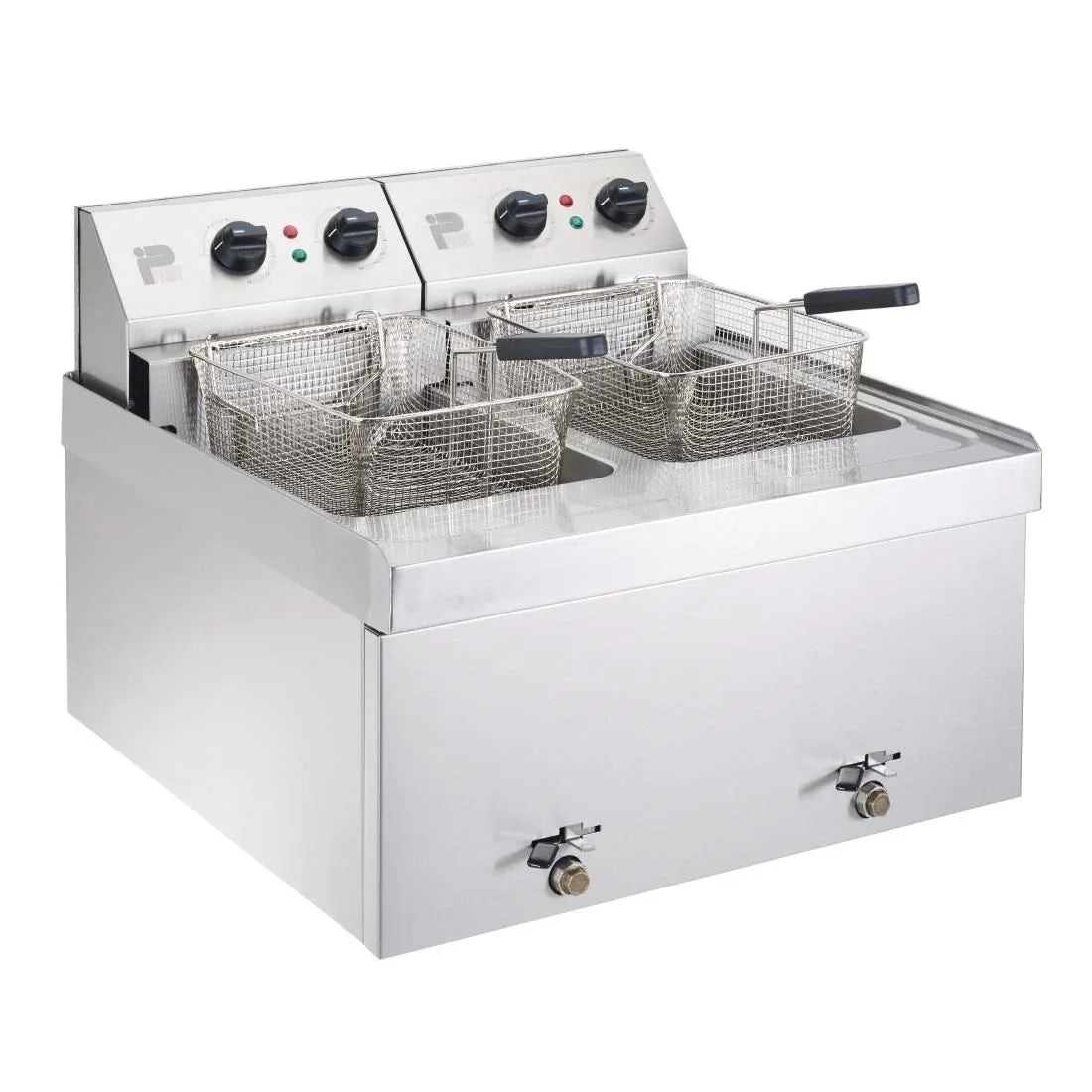 GM705 Parry Twin Tank Twin Basket Countertop Electric Fryer NPDF3 - JD Catering Equipment Solutions Ltd