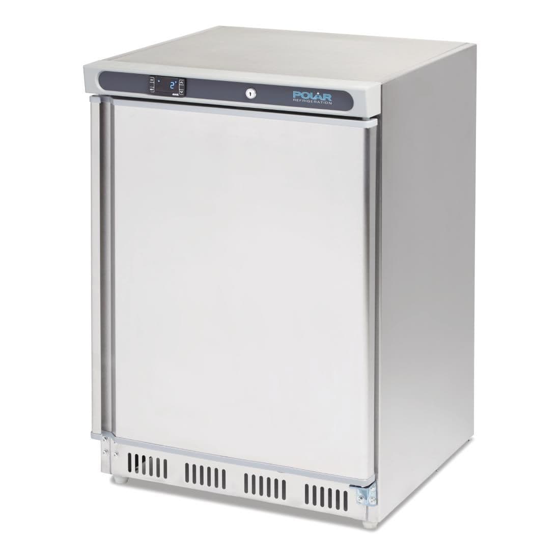 CD081 Polar C-Series Stainless Steel Under Counter Freezer 140Ltr - CD081