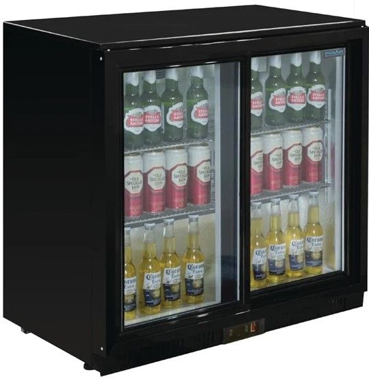 GL003 Polar G-Series Back Bar Cooler with Sliding Doors 208Ltr