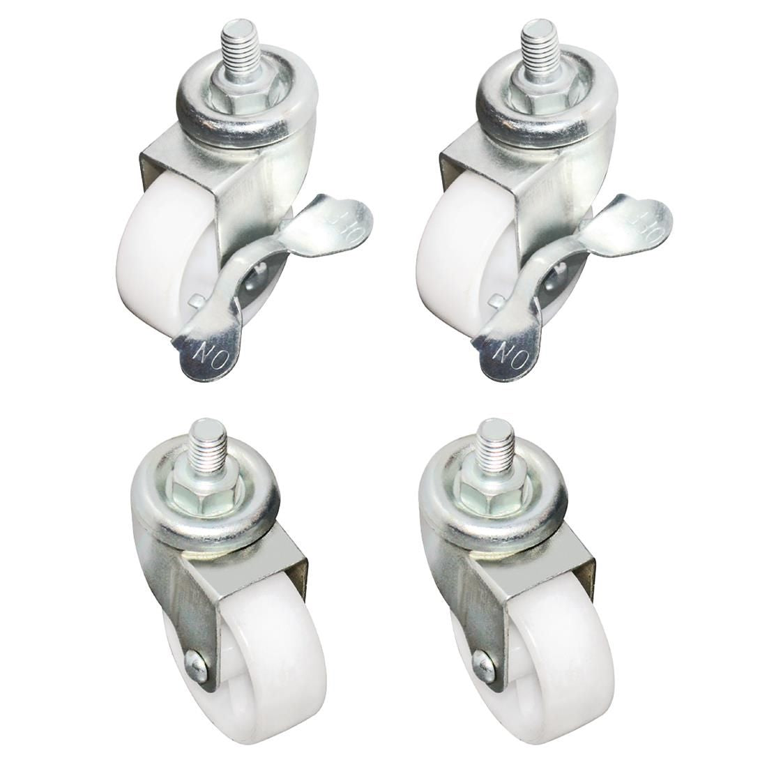 AJ489 Polar Standard & Braked Castors (Pack of 4)