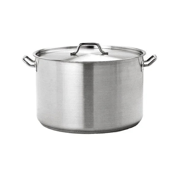 Prepara Heavy Duty Stew Pan 24cm Stainless Steel With Side Handles ED490 - JD Catering Equipment Solutions Ltd
