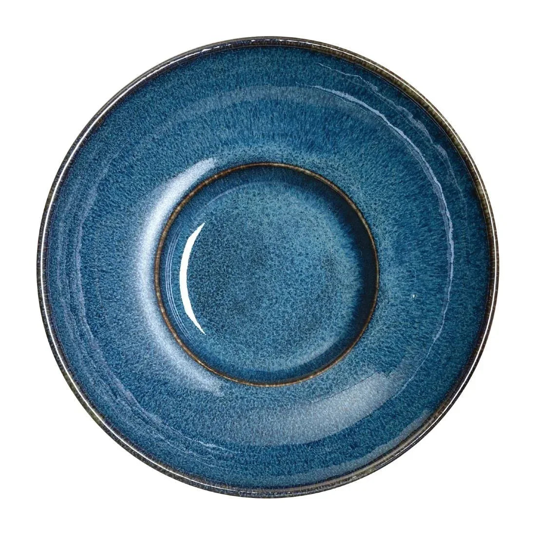 VV851 Rene Ozorio Wabi Sabi Rimmed Coupe Bowls Indigo 165mm (Pack of 12) - JD Catering Equipment Solutions Ltd