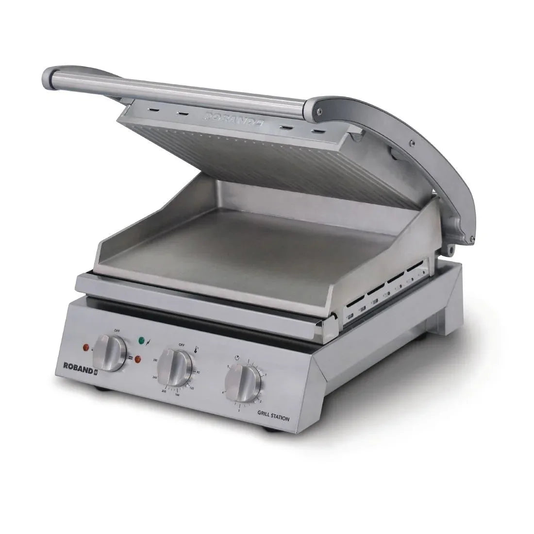 Roband Contact Grill 6 Slice Ribbed Top Plate 2200W GSA610R - JD Catering Equipment Solutions Ltd
